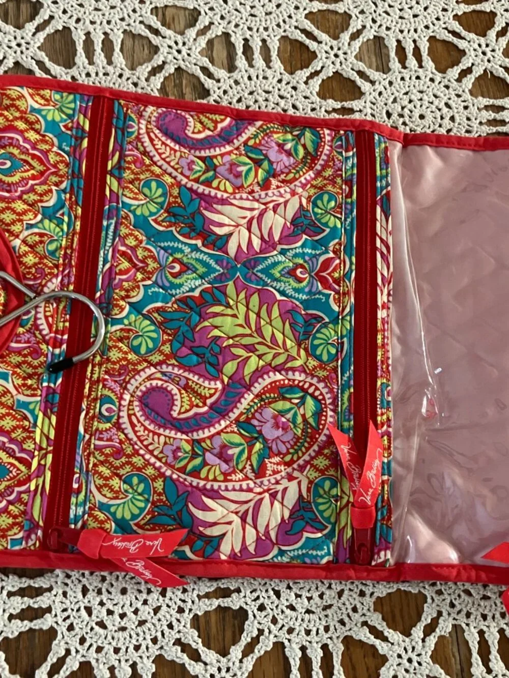Vera Bradley Makeup Toiletries Travel Hanging Organizer in Retired Paradise Pais